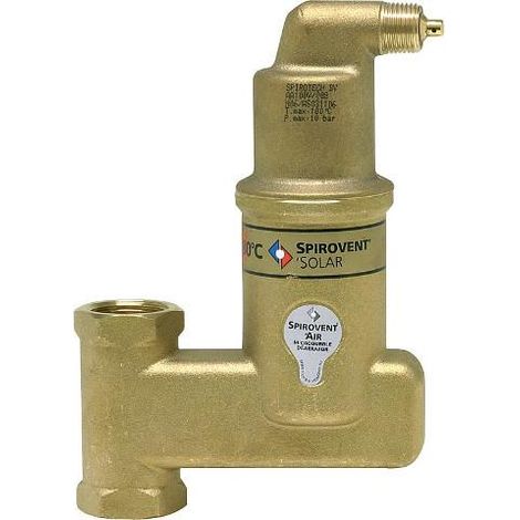 SpiroVent LuftabscheiderSolar AutoClose vertikal 22mm - 7738328239 von Buderus