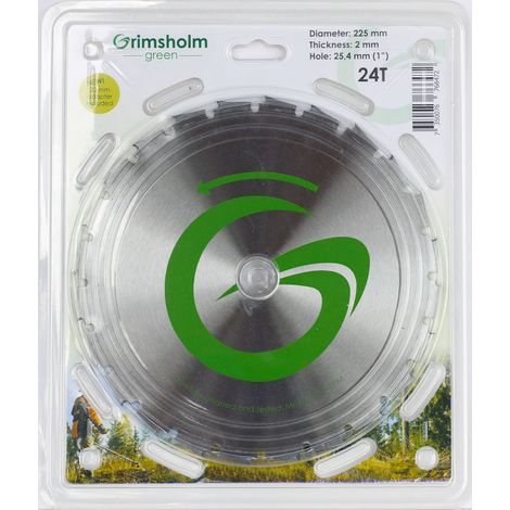 Débroussailleuse grimsholm-green brush cutter blade 24t 225mm 2mm