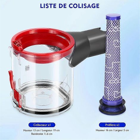 Contenedor de polvo para V8 SV10 SV11, contenedor de recogida de piezas de repuesto, número de pieza 967699-01, edición 0813 (1/4)
