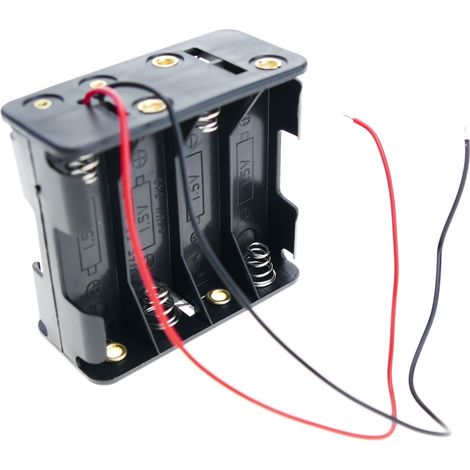 BeMatik - Support de batterie pour 8 AA 1.5V LR6 (1/3)