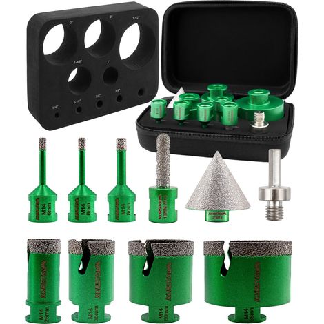 Forets Diamant Carrelage Kit 10 Pièces - Scie Cloche Diamant (1/5)