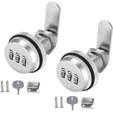 Secure two-part cam combination lock for drawer mailboxes, suitable for drawer mailboxes. (1/4)