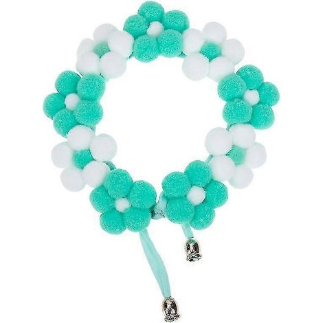Colliers et harnais blancs pour animaux de compagnie, 25 x 3,5 cm, collier décoratif pour chat et chiot avec motif floral. (1/2)