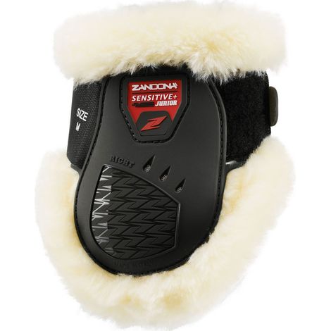 Extra full, Braun: Pferdedecke CARBON SENSITIVE più  AIR JUNIOR aus echtem, hypoallergenem Lammfell mit Carbonfaser und Klettverschluss (1/5)