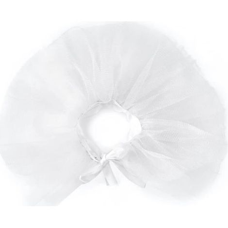 Jupe tutu colorée pour animal de compagnie - Robe d'anniversaire mignonne - Fournitures pour animaux de compagnie - Blanc - M (1/5)
