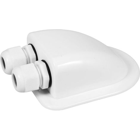4 Pièces Boîte De Jonction Pour Vr eurs Entrée Solaire Terminal Glande Boite Derivation Presse-étoupe à Double Trou Abdos Blanche (1/5)