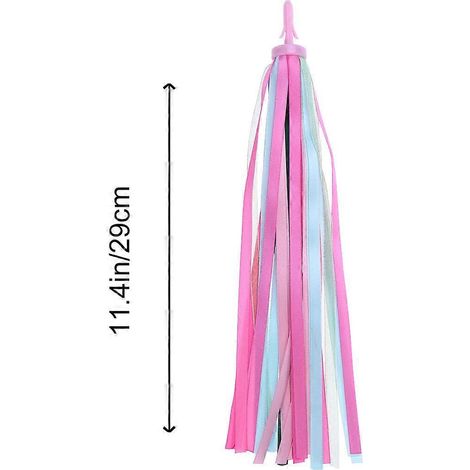 Sangles décoratives pour guidon de vélo enfant, 29 cm x 5 cm x 5 cm, roses, 2 paires (1/5)
