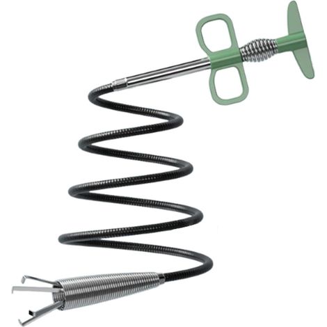 Déboucheur Canalisation Déboucheur Flexible avec Crochet Déboucheur Manuel Canalisation Salle De Bain 4 Griffes, Pince Attrape Cheveux pour Douche, Évier, Lavabo, Toilettes (1/5)