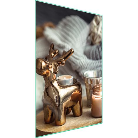 TAGLIERE IN VETRO 35x52 Natale (1/5)