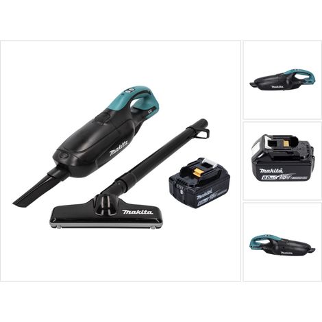 Aspirador sin cable Makita DCL 182 G1 B 18 V negro + 1x batería recargable 6,0 Ah - sin cargador (1/5)