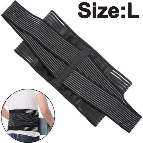 Ceinture de soutien lombaire, orthèses dorsales magnétiques avec baleines flexibles, tissu en maille respirante pour soulager les douleurs lombaires (1/4)