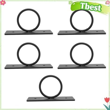 Supports de corde décoratifs, cordes de chanvre, crochet de plafond, plante suspendue, acier inoxydable 304, noir, pour décoration (1/4)