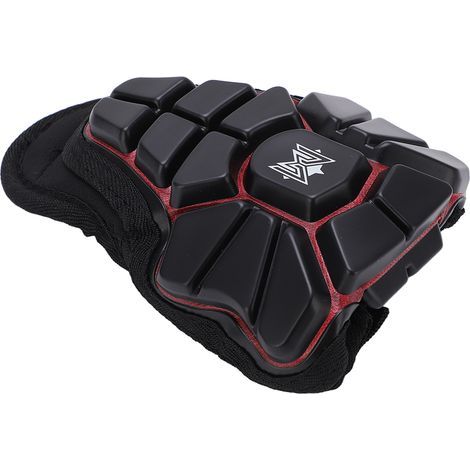 MEROCA Gilet de Sécurité Antichoc pour Enfants, Protection Poitrine Moto et Scooter Noir Rouge