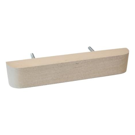 Tirador de madera de haya para canapé abatible Modelo 820 – Cambriang (natural tostado) – 18 cm