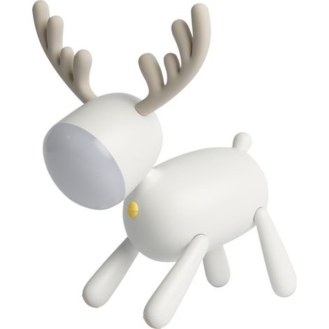 Filiyano – lampe de table enfant – Veilleuse LED d'ambiance, lampe de table enfant blanche, motif cerf (1/2)