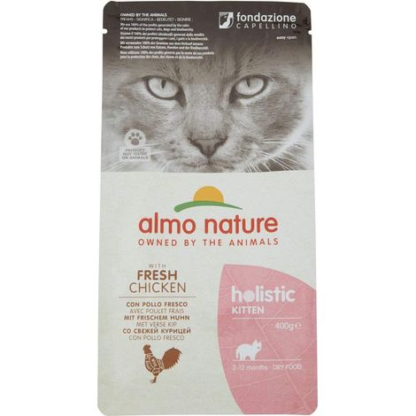 Almo Holistic Mantenimento Gatto Crocchette da 400gr Kitten Pollo