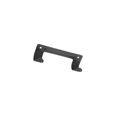 Wall-Mounted Steel Clothes Rack with Non-Slip Rubber Pads Suitable for Laundry Room Storage,black (1/5)