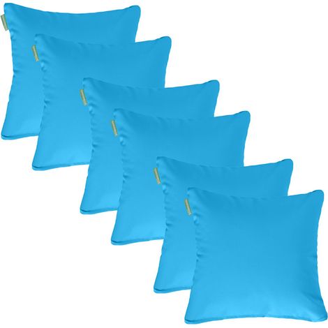 Gardenista decorativos Almohada cuadrados para jardín, cojines de ratán para sillas de interior y exterior, Almohadilla de asiento de Sofá con relleno de fibra hueca 60 x 60 cm, 6pk Turco (1/5)