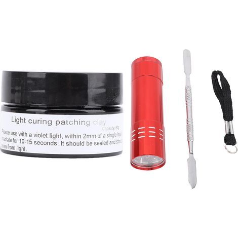 Mastic photopolymérisable 50g, pâte rapide polyvalente, Kit de remplissage de réparation adhésive avec modèles d'impression 3D, ongles artisanaux (1/5)