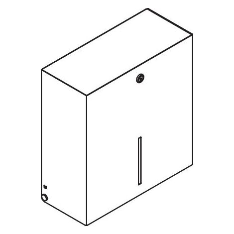 HEWI 900.21.00160 DX porte-papier toilette pour grands rouleaux, (1/2)