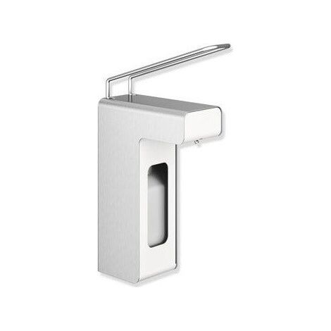 Dispensador de desinfectante y jabón, cuerpo básico de acero inoxidable, base mate 500 ml HEWI