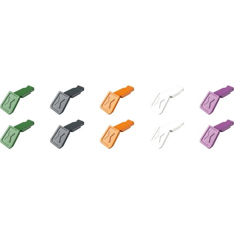 KNIPEX 00 61 10 C V02 Pinzas ColorCode mezcla de colores 2 (10 unidades)