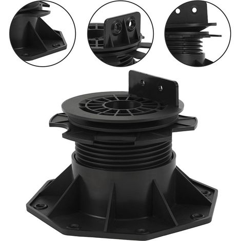 Wolketon Piedistalli autolivellanti 75-145 mm per terrazza in legno e WPC, pendenza 0-5°, set da 10 (1/5)