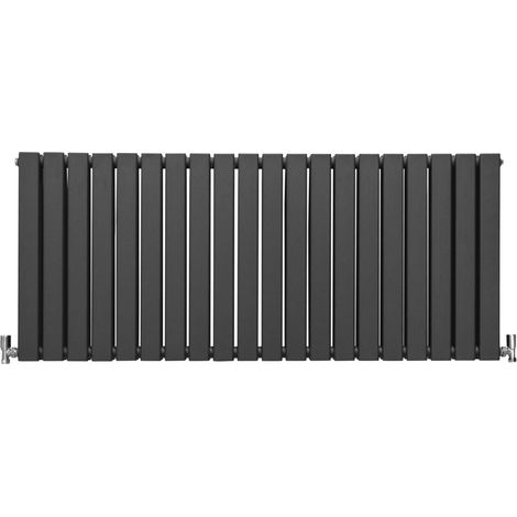Radiadores de Panel Plano Diseñador 600x1400mm Gris Antracita Calefacción Central Calefactor Horizontal Montaje Pared para Cocina Salón o Baño Cepillo Limpieza y Kit Reparación GRATIS Garantía 15 Años (1/5)