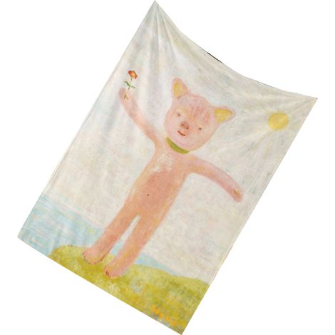 Couverture personnalisée style奈良美智 BL682-1 100x120cm, jeté de lit décoratif (1/3)