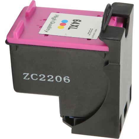 Cartouche d'encre professionnelle 64XL compatible HP Envy Photo 7858 7855 7155 6255 - Recharge couleur haute capacité (1/5)