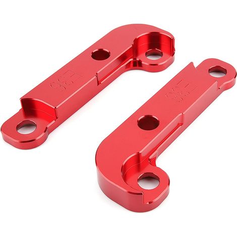 Lenkwinkeladapter aus rotem Aluminium für BMW E36 – Drift-Kit mit Sperrreduzierung