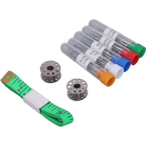 50 Aiguilles Universelles pour Machine à Coudre en Acier Chromé Haute Dureté avec Tubes et Bobines (1/5)