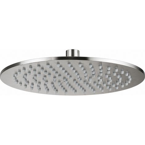 Pommeau douche rond Ø 250 mm acier inoxydable AISI 304 avec joint réglable 1/2"G et buses anticalcaires Arqea Tuttotondo CP2110  Acier inoxydable (1/2)