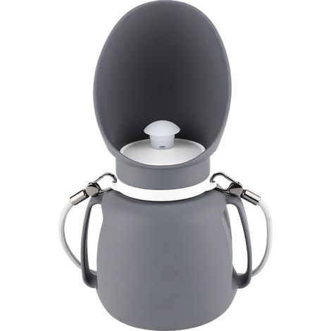 Gourde de voyage pour chien, distributeur pliable et étanche, 800 ml, avec cordon, pratique et idéale pour les voyages, gamelle pour chiens de petite, moyenne et grande taille, 25 x 13,5 cm (1/5)