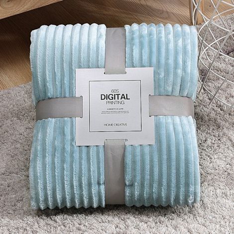 Couverture Jetable - 200 x 120 cm - Velours Corail Microfibre - Pour Canapé Lit Camping Voyage - 1 Pièce (1/3)