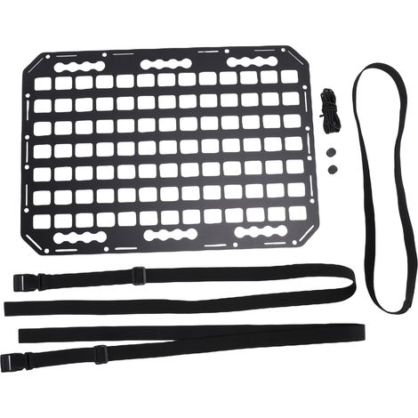 Panneau Molle pour lit de camion en aluminium, 21.26x15x0,08 pouces, support organisateur de stockage de marchandises pour berlines, SUV, pickups, camions, camping-cars (1/5)