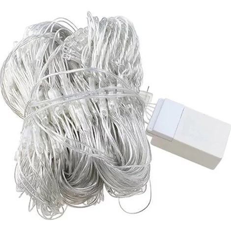Liyade Guirlande Lumineuse Extérieure Filet 3x2m 192 LED IP65 Étanche Blanc Chaud pour Jardin Noël Mariage (1/5)