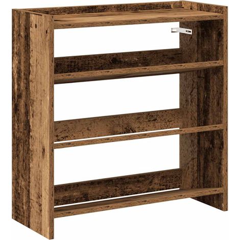 Maison Exclusive - Étagère à chaussures vieux bois 60x25x62 cm bois d'ingénierie