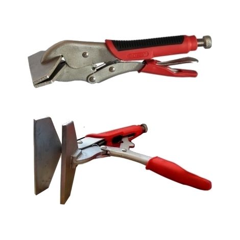 Pinza a morsetto con ganasce piatte a grip/scatto 10