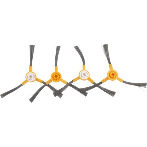 Juego de 4 cepillos laterales para aspiradoras robot Tesvor S8 Pro S4, Bobsweep Dustin, Redroad R10, S8 Pro, EXVAC660 EXVAC680S EXVAC880, SR 400 SR 600, Spark 980 (1/5)