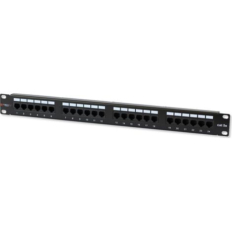 Techly Professional Pannello Patch UTP 24 Posti RJ45 Cat.5E Techly (1/4)