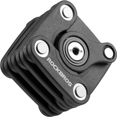Candado de cable, construcción de acero, mecanismo de cierre con llave, WD795 (1/2)