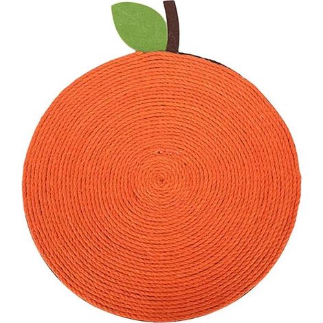 QAZQA Planche à gratter pour chat，Tapis Griffoir pour Chat Tapis en sisal Tapis anti-rayures EVA anti-dérapant chat jouet protection canapé meubles（style orange） (1/4)