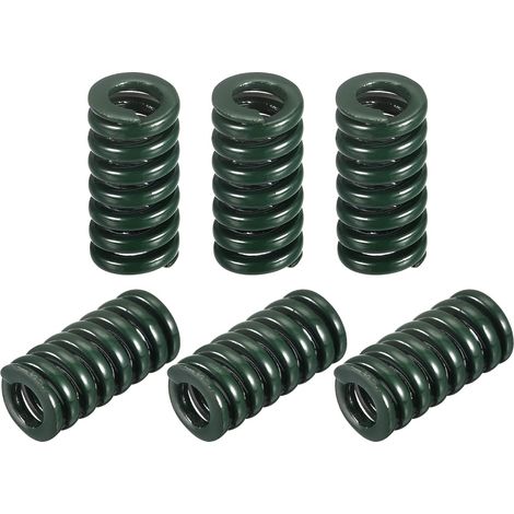 6pcs - Ressort De Matrice - Ressort De Compression - Charge Lourde Pour Moulage Injection Pièce Imprimante 3D Vert 8mmx15mm