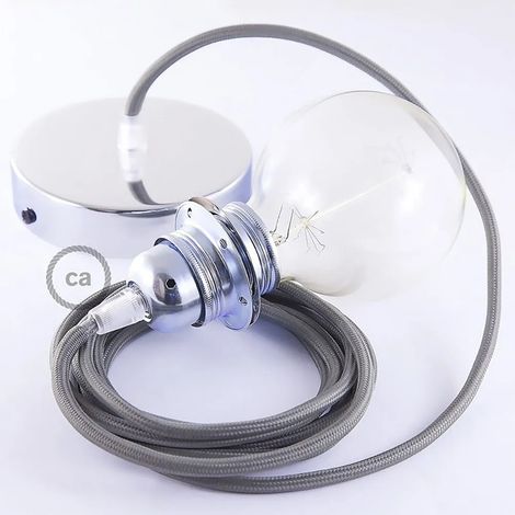 Lampada sospensione creative cables rm03 potenza 105W cavo tessile (1/3)