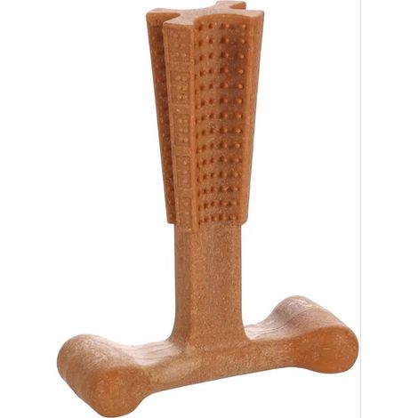 Jouet pour chiens en bambou et nylon avec gout de bœuf - Flamingo