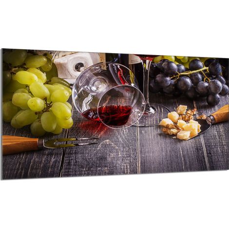 protège-plaque de cuisson en verre 90x52 Vin (1/5)