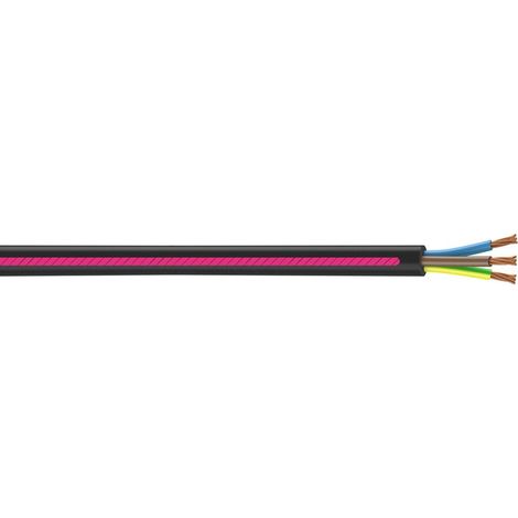 Nexans – Câble électrique U-1000 R2V 3 G 1.5 mm² – Longueur 100 m – Isolation XLPE – Gaine PVC – Résistant aux UV
