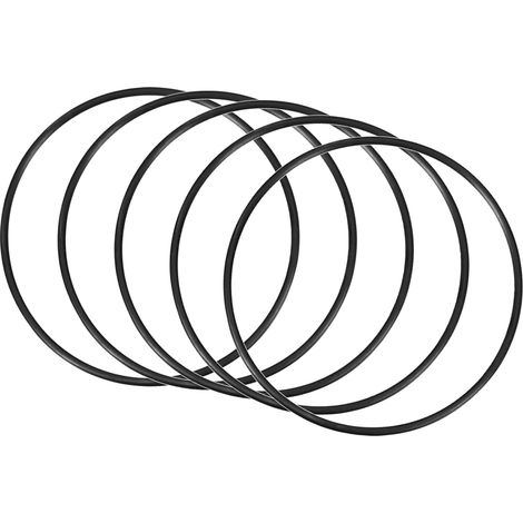 120mm x 112mm x 4mm Nitrile Caoutchouc Joints toriques x 5 Pièces Rond Joint Rondelle pour Robinet Plomberie Réparation Étanchéité Connexion [Noir] (1/5)