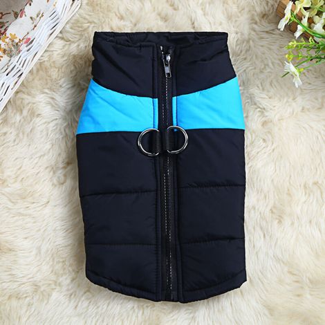 Gilet imperméable en coton pour chien – Manteau d'automne-hiver chaud et confortable pour chiens de races petites et moyennes (taille M, couleur blanc)
